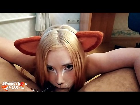 ❤️ Kitsune आफ्नो मुखमा डिक र कम निल्यो गुदा अश्लील  ☑